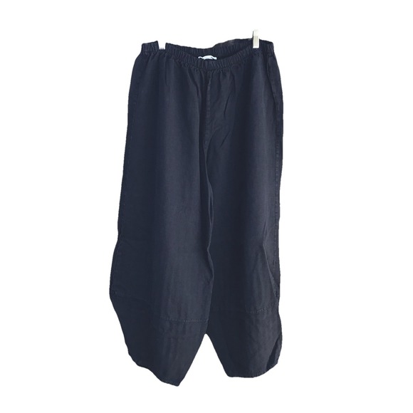 bryn Walker Pants - Bryn Walker Black Linen Balloon Pants Women's XL Made in USA